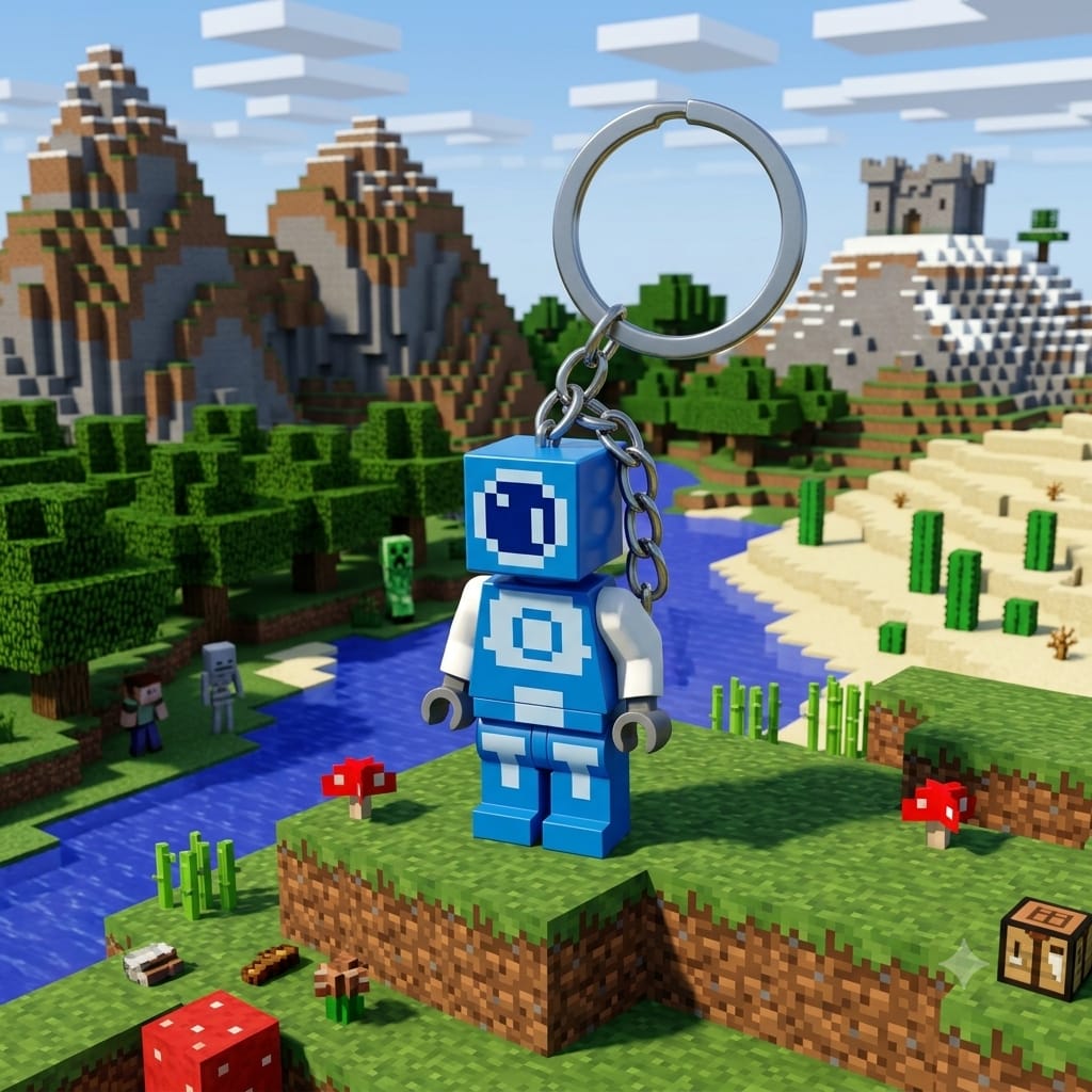 Minecraft Mystery Keychain