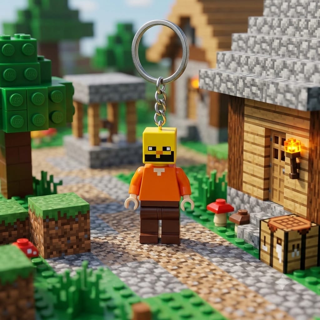 Minecraft Mystery Keychain