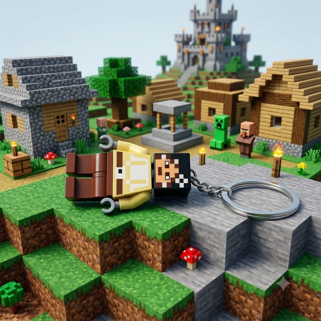 Minecraft Mystery Keychain