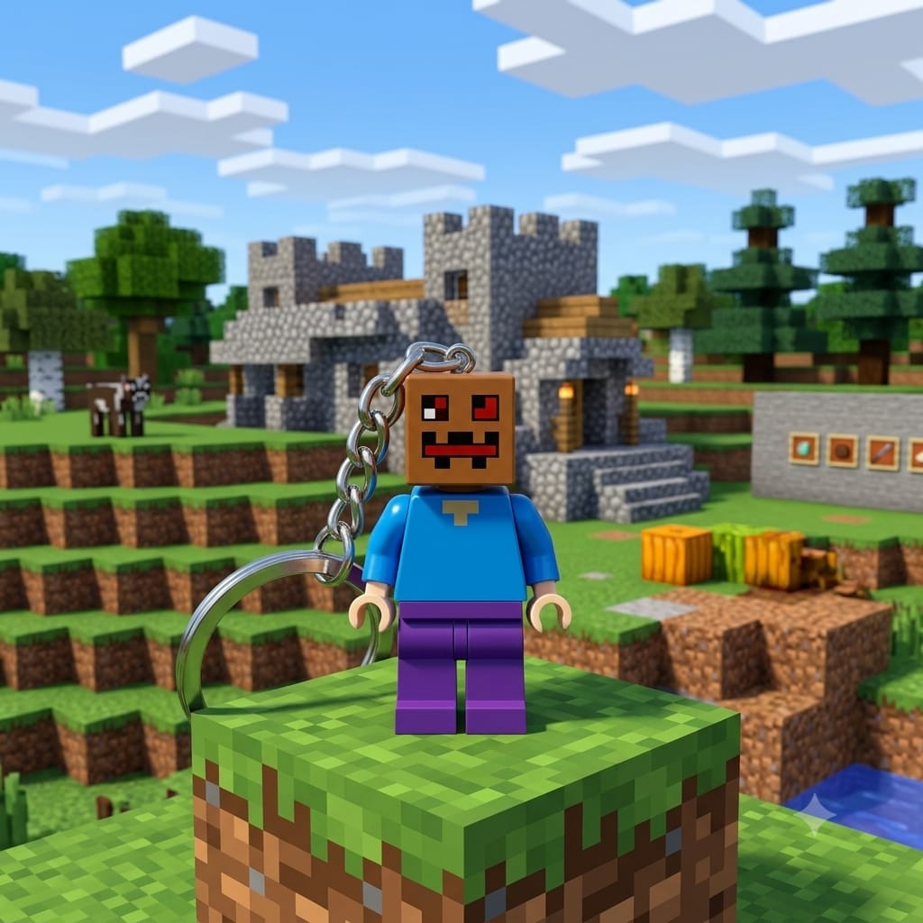 Minecraft Mystery Keychain