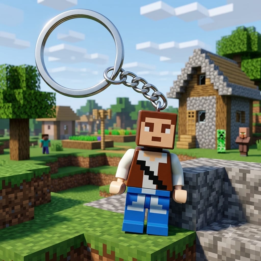 Minecraft Mystery Keychain