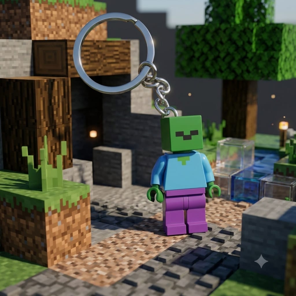 Minecraft Mystery Keychain