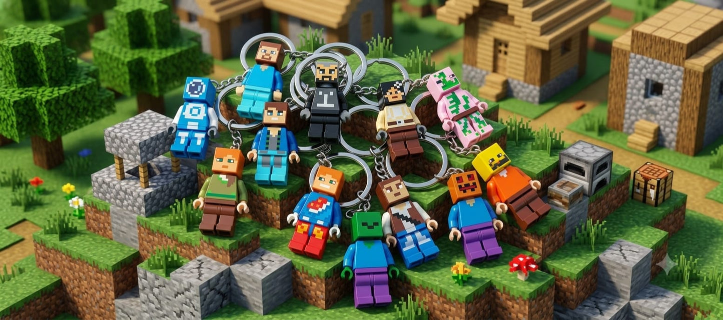 Minecraft Mystery Keychain